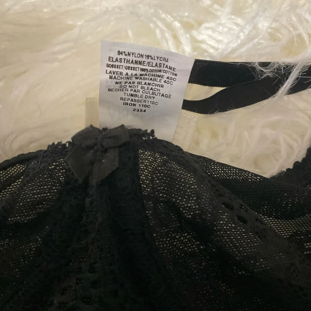Black, lacey, supportive, underwire, thong teddy